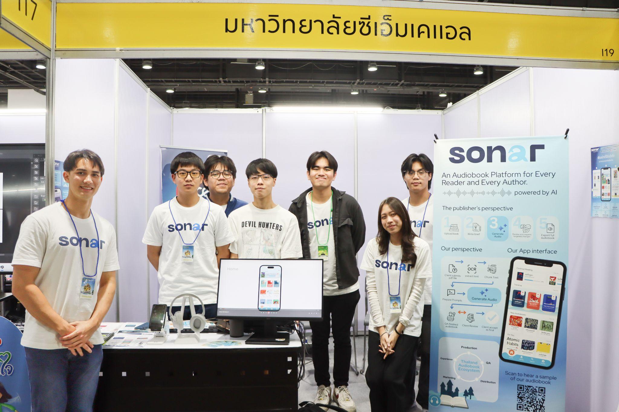 The Sonar AI team at the CMKL University booth